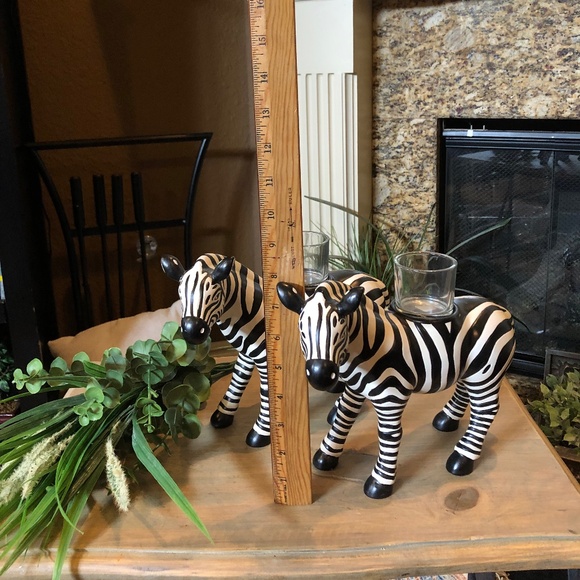 PartyLite African Inspiration Zebra Votive Candle Holders - Picture 6 of 6